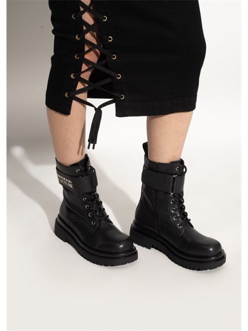 Women's black ankle boots VERSACE JEANS COUTURE | 77VA3S64 71570.899